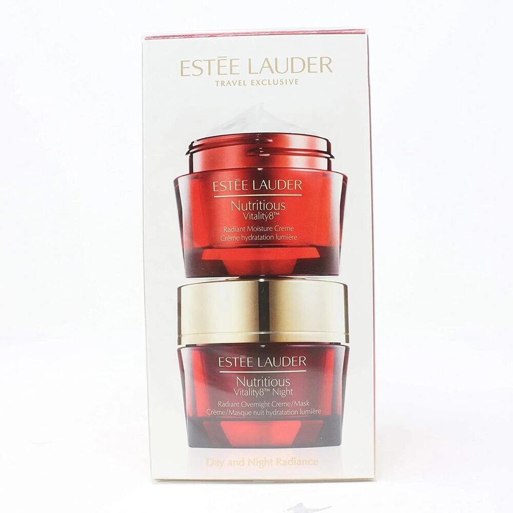 Estee Lauder Nutritious Vitality8 Day and Night Radiance Set, 1.7 Ounce * 2